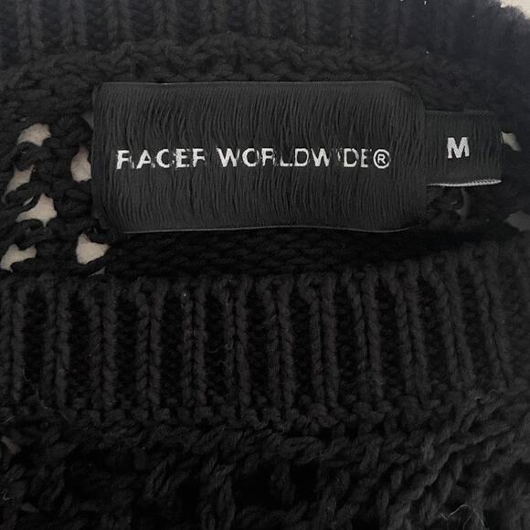 Racer Worldwide Cross Net Sweater Size Medium - Picture 4 of 5